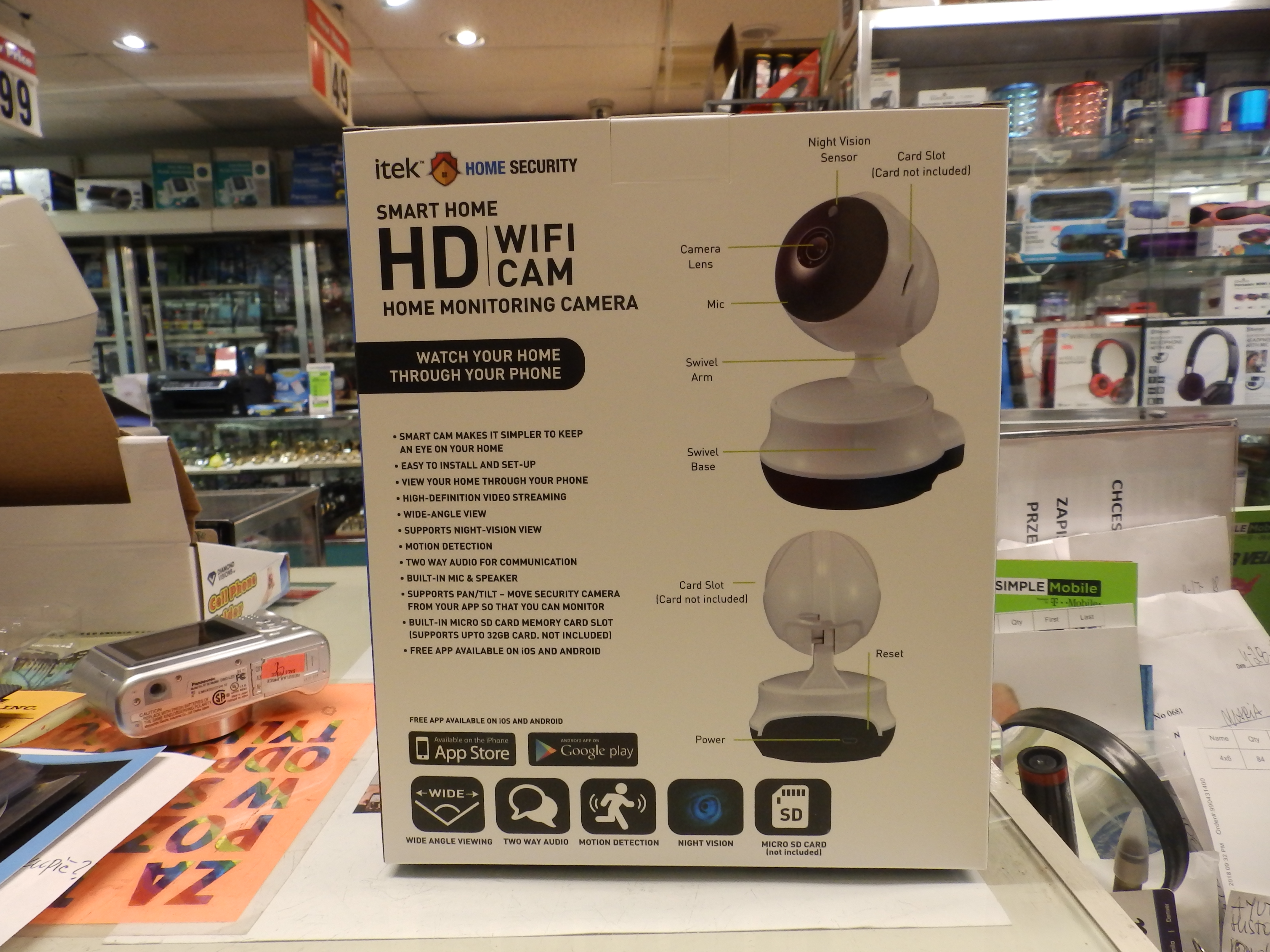 iTek Smart Home HD WiFi Cam Home 