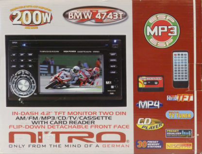 In-Dash 4.2" TFT Monitor Two Din