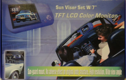 Sun Visor Set W/7" TFT LCD Color Monitor