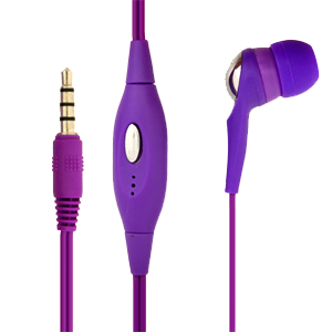 Stereo Hands Free with in-line Microphone Noise Isolation Earbuds